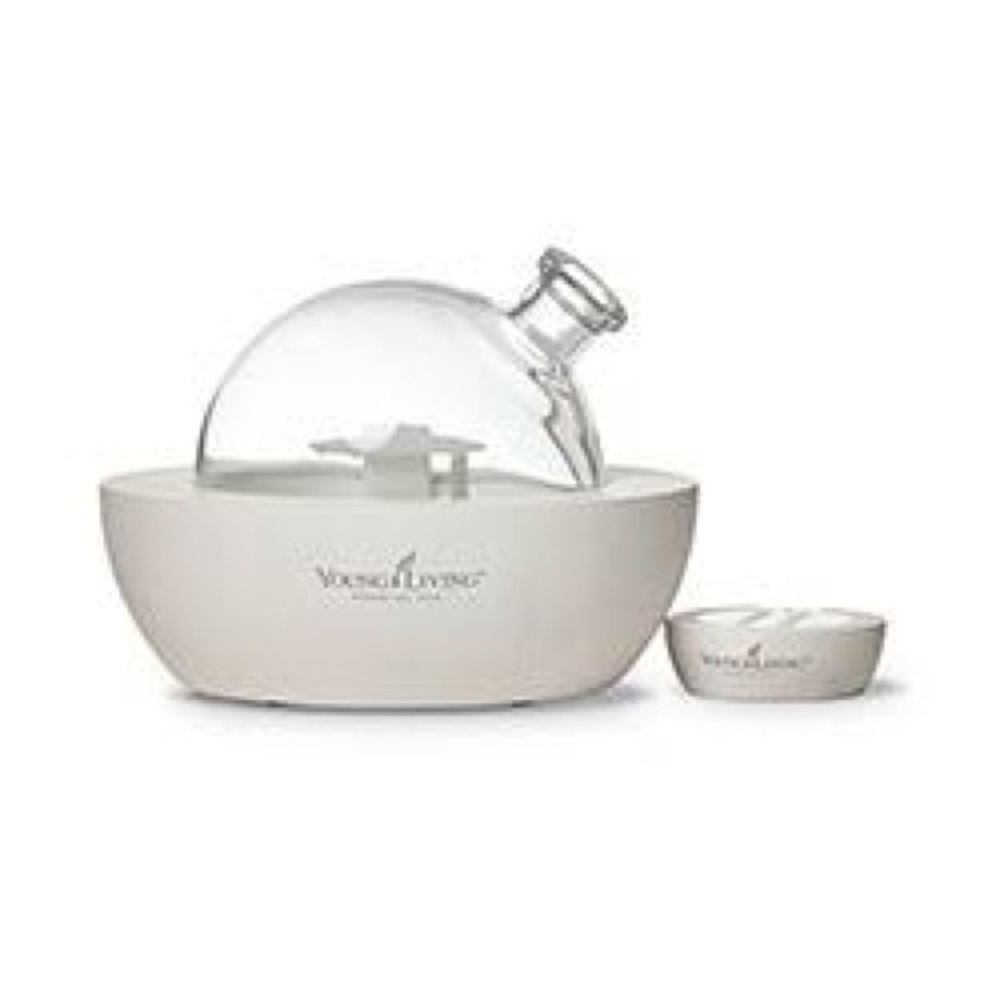 Young Living White Aria Glass Dome Diffuser